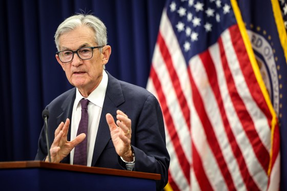 Image: Fed Chair Jerome Powell Holds News Conference On Interest Rate Decision
