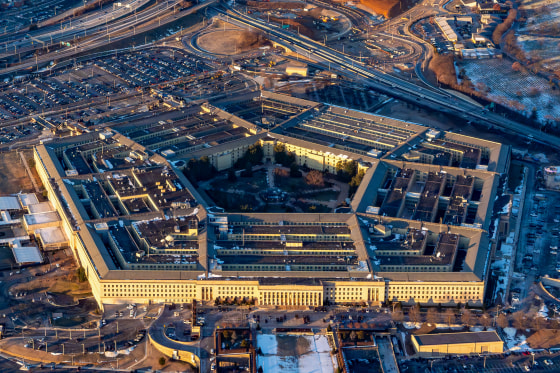 The Pentagon is seen from above.