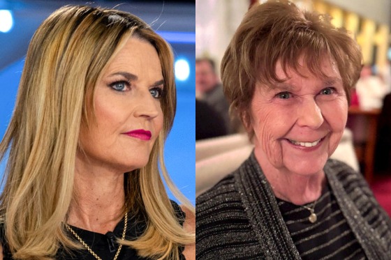 A split composite image of Savannah Guthrie, left, and Nancy Guthrie