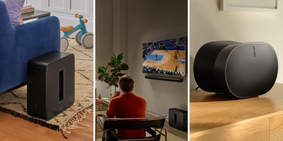 A Sonos soundbar or subwoofer is an excellent upgrade from your TV’s built-in speakers, in my experience.