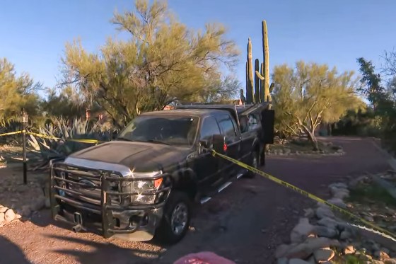The house of Nancy Guthrie, NBC host Savannah Guthrie's mother, on Feb. 4, 2026 in Catalina, Ariz.