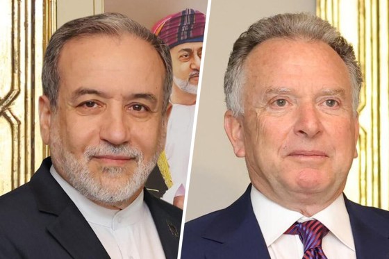 Iranian Foreign Minister Abbas Araghchi, left, and US President Donald Trump's Special Representative for the Middle East, Steve Witkoff.