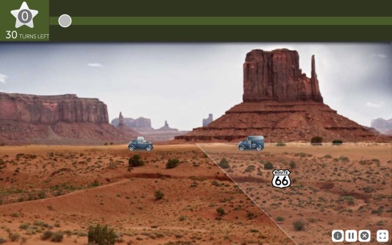 Screenshot of BrainHQ's Double Decision game on the hard level.