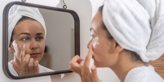 Using an eye cream twice a day can help with hydrating and brightening the under-eye area, which can be prone to puffiness and dark circles.