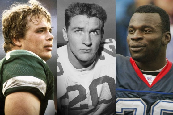 Former NFL players Joe Klecko, Billy Cannon and Travis Henry.