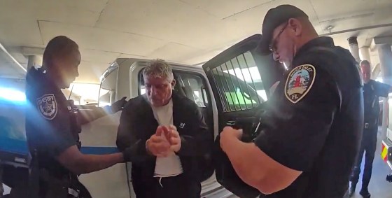 Police arrest Anthony Sapienza after a pickleball game erupted into a brawl in central Florida.