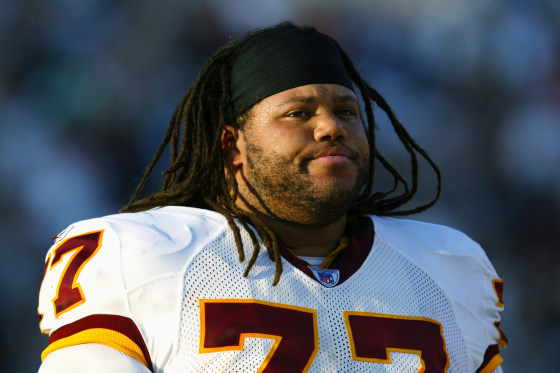 Tre Johnson with his helmet off