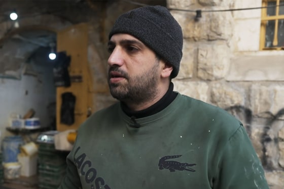 Monzer Shawamla, a baker in Hebron's old city. 