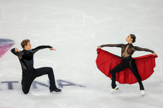 Madison Chock and Evan Bates.