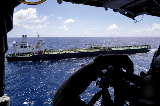 U.S. forces approach the oil tanker Bertha.