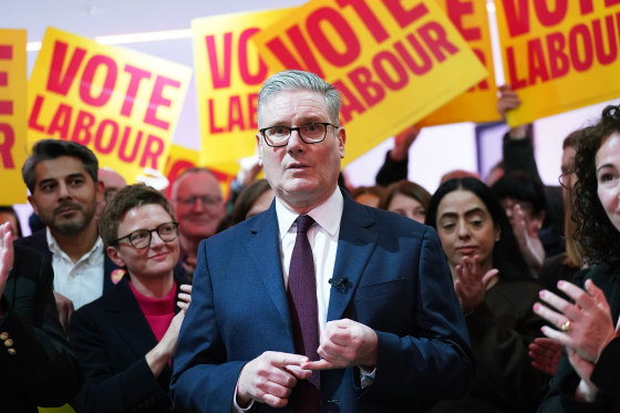 Prime Minister And Labour Leader Keir Starmer Campaigns Ahead Of Gorton And Denton By-Election
