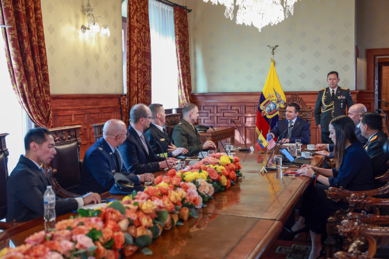 The U.S. Southern Command reaffirmed its support for Ecuador in the fight against narcoterrorism in Quito