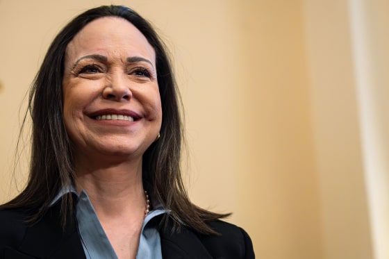 Maria Corina Machado, Venezuela's opposition leader, at the U.S. Capitol on Jan. 29, 2026. 