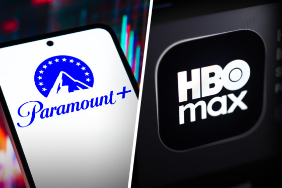 Paramount+ and HBO Max logos