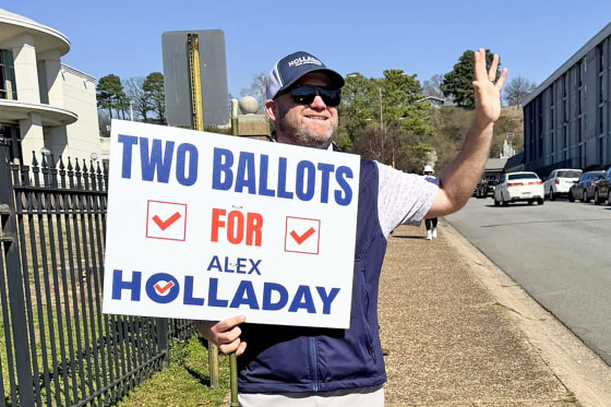 Democrat Alex Holladay flipped a Republican seat in an Arkansas special election on Tuesday.