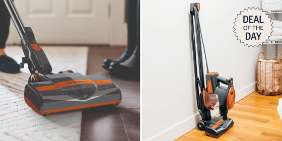 The Shark vacuum can pick up dirt, debris, pet hair and more.