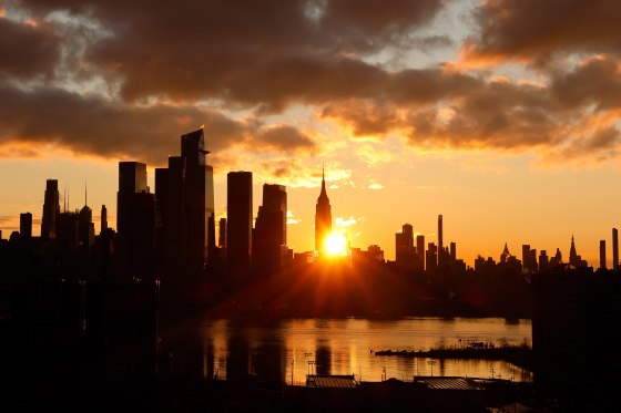 Sunrise in New York City
