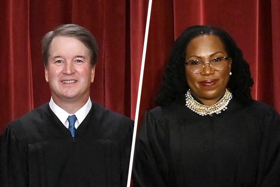 Justices Brett Kavanaugh and Ketanji Brown Jackson 