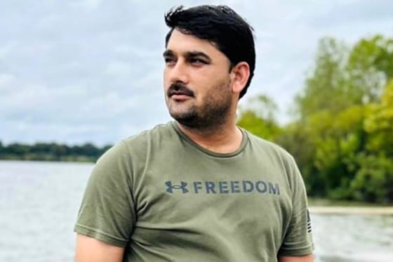 Mohommad Nazeer Paktyawal, a former Afghan special forces soldier who worked with the U.S. military in Afghanistan, in Texas.
