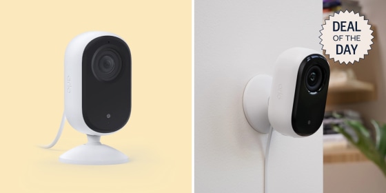 Mount the camera on a wall or place it on a shelf to survey your space.