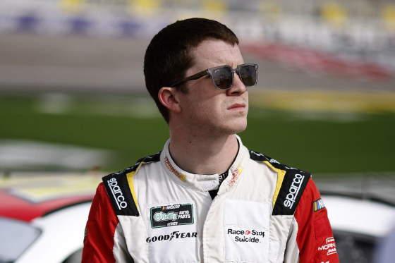 NASCAR driver Daniel Dye during practice at Las Vegas Motor Speedway on March 14, 2026.