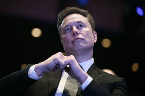 Elon Musk attends the U.S.-Saudi Investment Forum in Washington on Nov. 19, 2025.