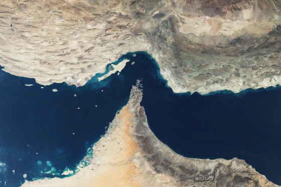 Satellite Imagery Of The Strait Of Hormuz