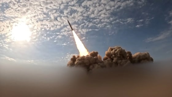 A missile launch in Iran