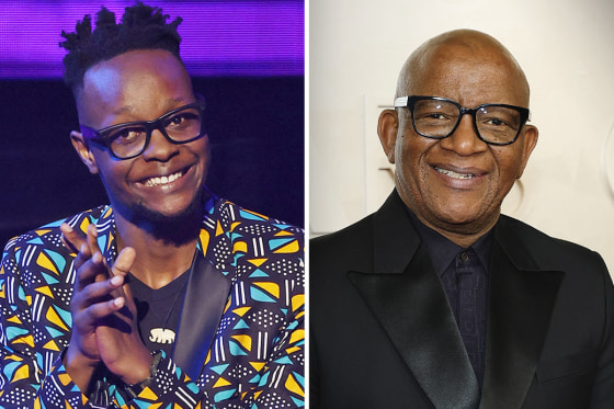 Photosw of comedian Learnmore Jonasi and composer Lebo M.