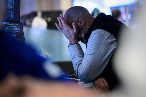Traders on the floor of the NYSE.
