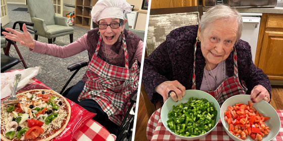 Judy and Pat, two members of The Rolling Scones.