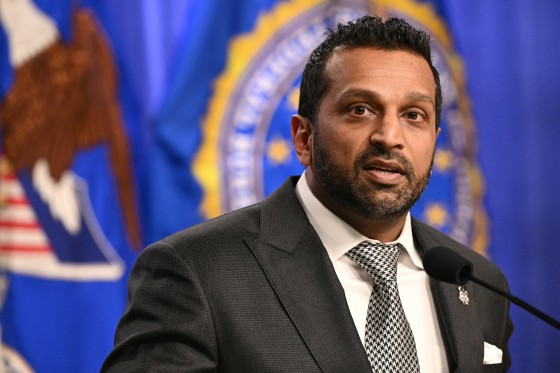 FBI Director Kash Patel speaks at the Department of Justice on April 21, 2026. 