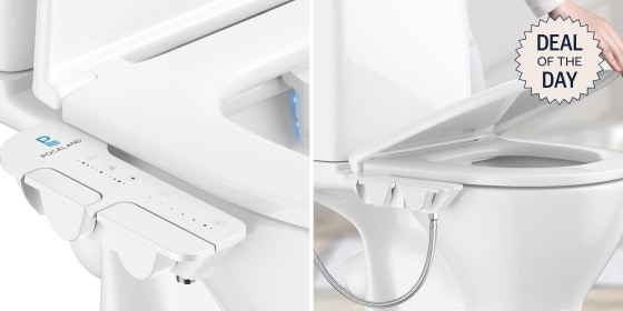 This bidet attaches to the underside of your toilet seat to give your bottom a deeper (but more gentle) clean.