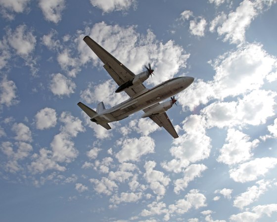 An-26 (according to NATO codification: Curl - Soviet Russian military transport aircraft.
