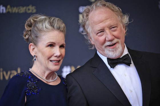 Melissa Gilbert and Timothy Busfield at the Monte-Carlo Television Festival in 2023.