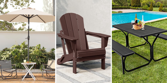 Find umbrellas, patio sets and more on sale at Walmart.