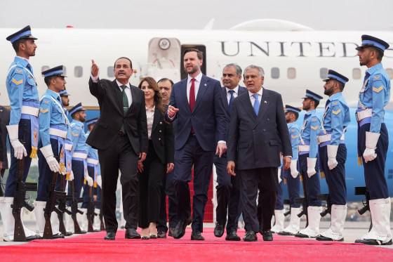 JD Vance arrives in Pakistan.