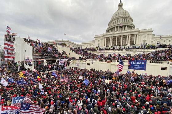 Trump supporters storm Capitol building in Washington DC.