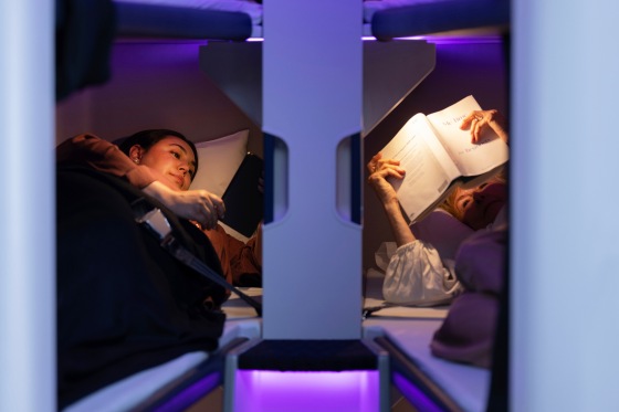 New Zealand Plane Economy Bunks