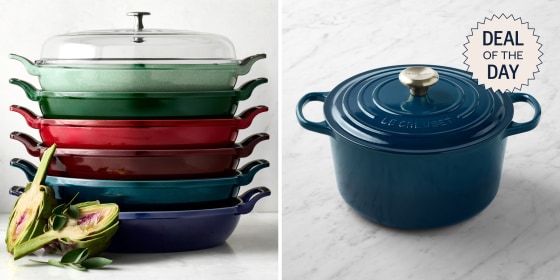 Williams Sonoma’s Spring Cookware Sale has items from Le Creuset, Staub, and other popular brands for more than half off. 
