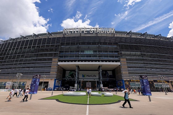 Fans outside MetLife Stadium in 2025.