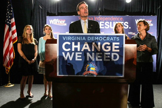Mark Warner Holds Election Night Victory Party In Virginia
