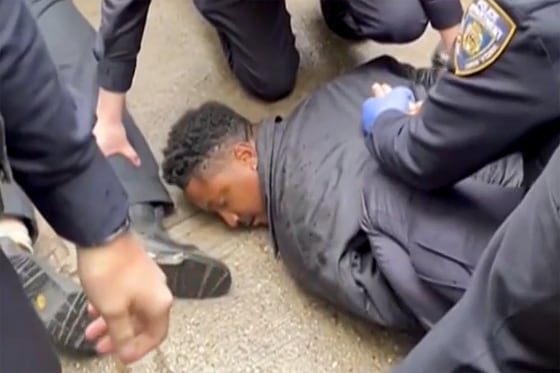 Police arrest NYC Councilman Chi Ossé at a protest against a woman's eviction from her Brooklyn home.