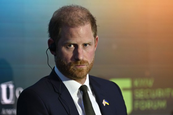 Prince Harry at the Kyiv Security Forum on April 23, 2026. 