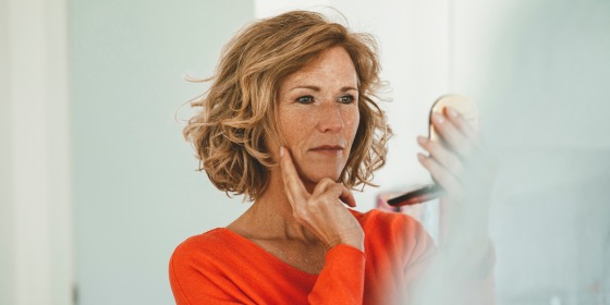 Warning: Treating midlife breakouts the same way you handled teenage acne can wreak havoc on your skin. 
