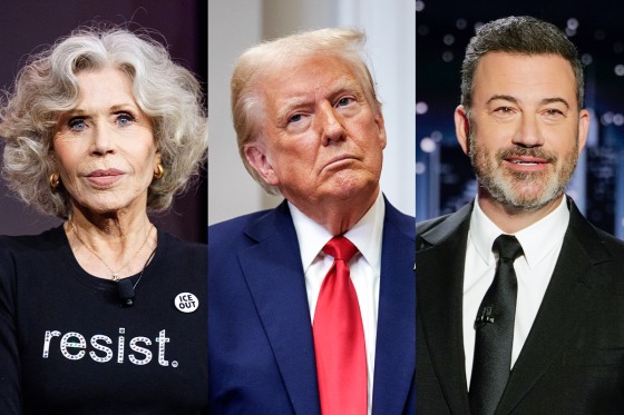 Jane Fonda; President Donald Trump; Jimmy Kimmel.