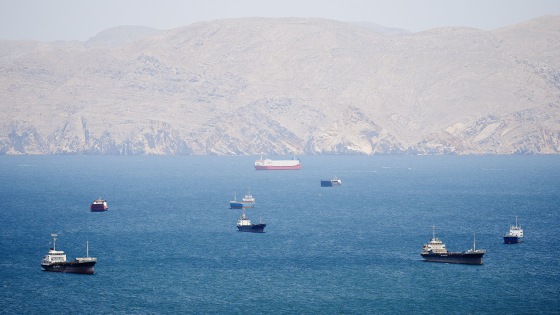 Vessels in the Strait of Hormuz
