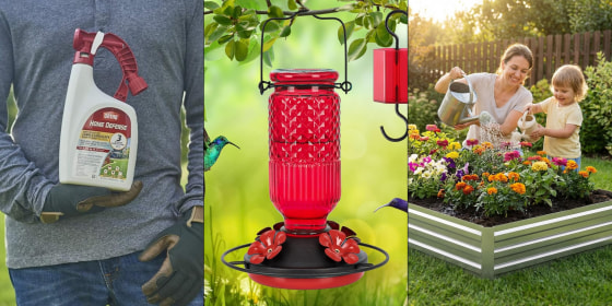 Right now, get up to 58 percent off on items like bird feeders, insect spray and more.