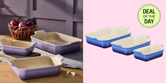 The Le Creuset baking dish set on sale is also available in the Provence shade, which the brand recently re-launched. 
 