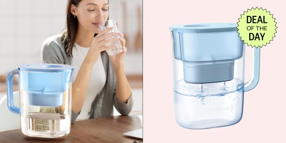 This water filter pitcher holds up to 10 cups of water and is BPA-free.